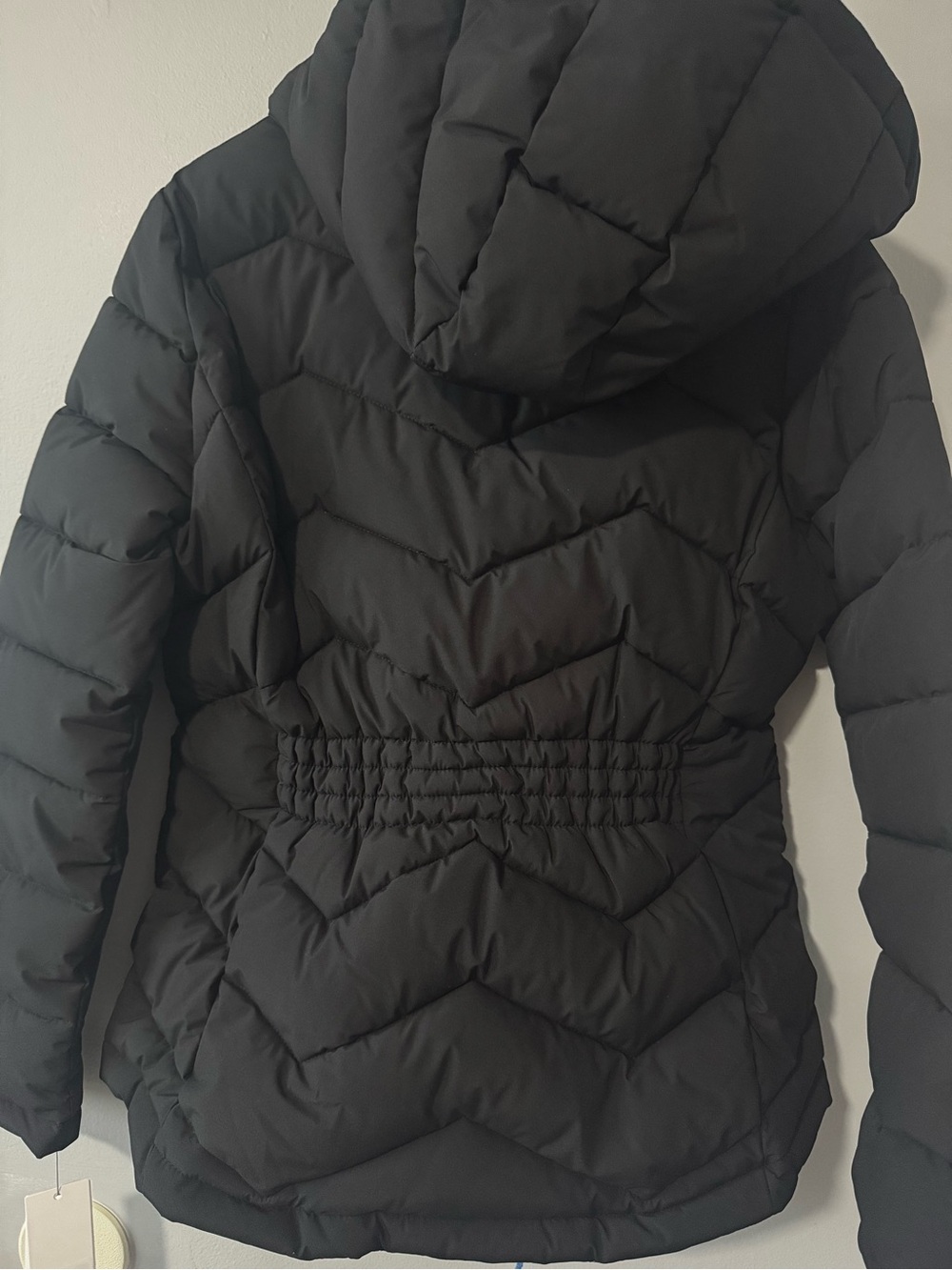 Calvin Klein Black Hooded Quilted Puffer Jacket